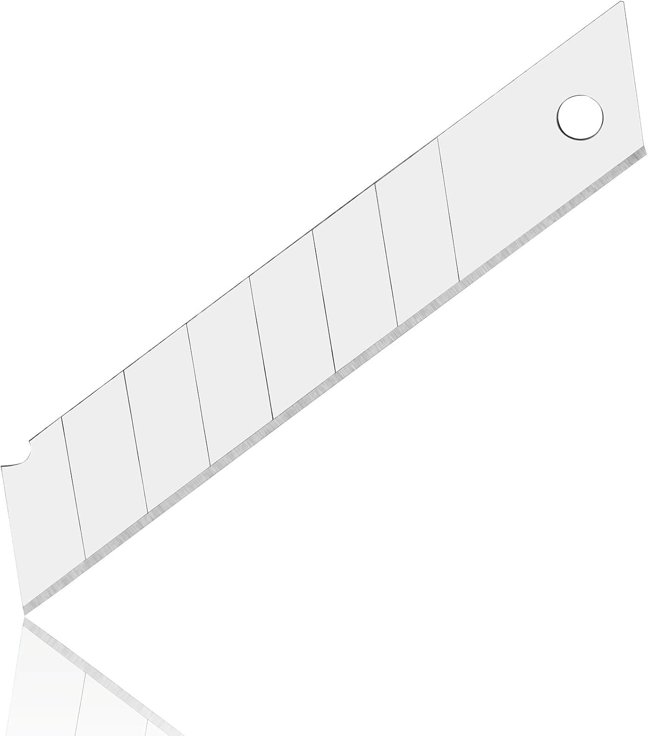 MONZANA® 100x Cuttermesser Klingen 18mm Extra Scharfe Abbrechklingen 7 Segmente 100mm Ersatzklingen Cutter Teppichmesser Kartonmesser — Ansicht 4