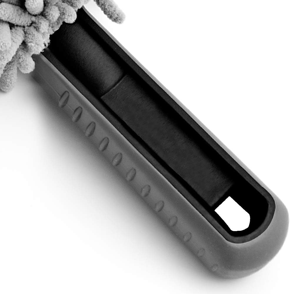 Monzana® 3er Set Mikrofaser Felgenbürste mit Soften Borsten Felgenreiniger schonend & weich für Stahlfelgen Alufelgen Auto Felgen Reinigungsbürste Bürste — Ansicht 4