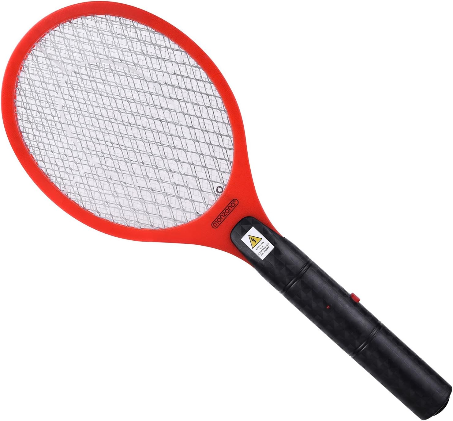 MONZANA® 3X Elektrische Fliegenklatsche 3000V Doppeltes Sicherheitsnetz batteriebetrieben Mückenklatsche Fliegenfalle Fliegenfänger Insektenvernichter — Ansicht 4