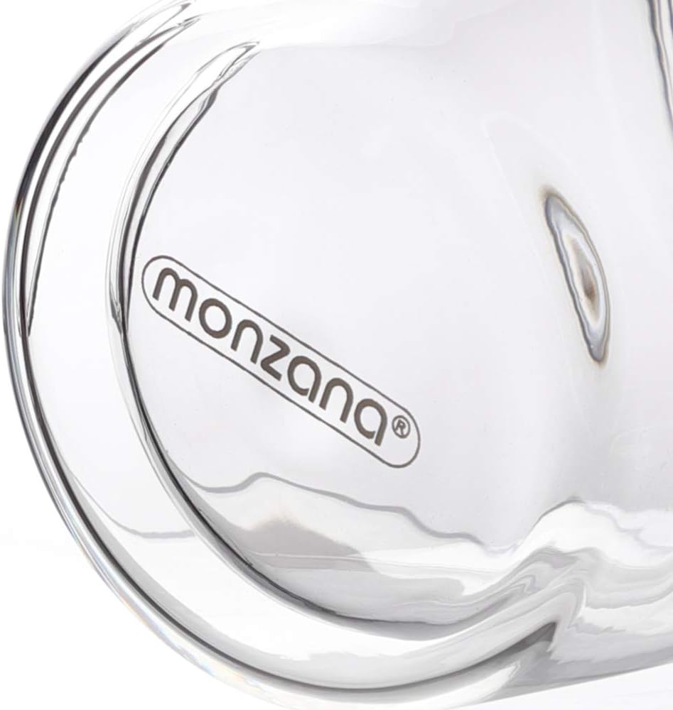 Monzana® 8x Teegläser mit Henkel 250ml Doppelwandig Borosilikatglas Spülmaschinenfest Hitzebeständig Teetassen für heiße Getränke Glas Thermobecher — Ansicht 5