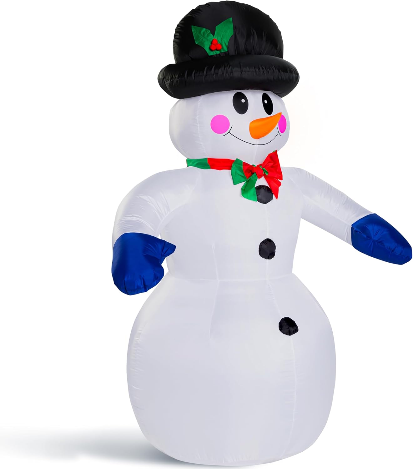 MONZANA® Aufblasbarer Schneemann XXL 240cm LED Beleuchtet Befestigungsmaterial IP44 Außen Witterungsbeständig Weihnachtsdeko Weihnachtsfigur Christmas