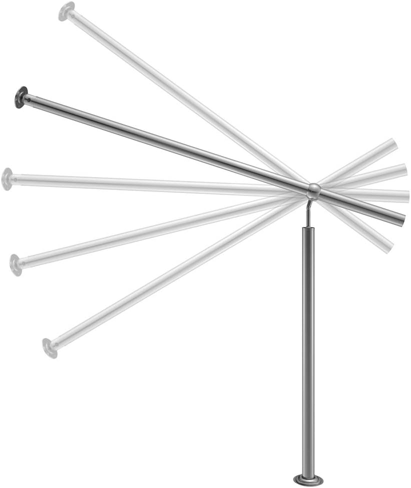 MONZANA® Edelstahl Eingangsgeländer 160cm Pflegeleicht Innen Außen Handlauf Wandhandlauf Treppengeländer — Ansicht 3