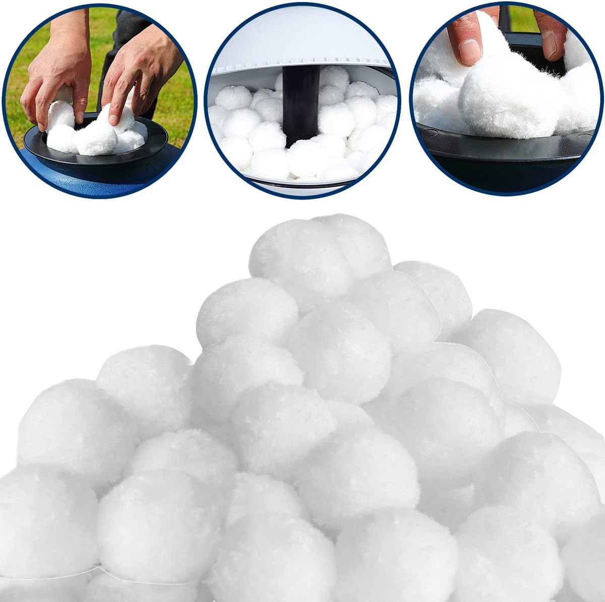 Monzana Filterbälle 1400g ersetzen 50kg Filtersand für Pool Schwimmbad Aquarium Teich Sandfilteranlage Filterkugeln Filter Balls — Ansicht 5