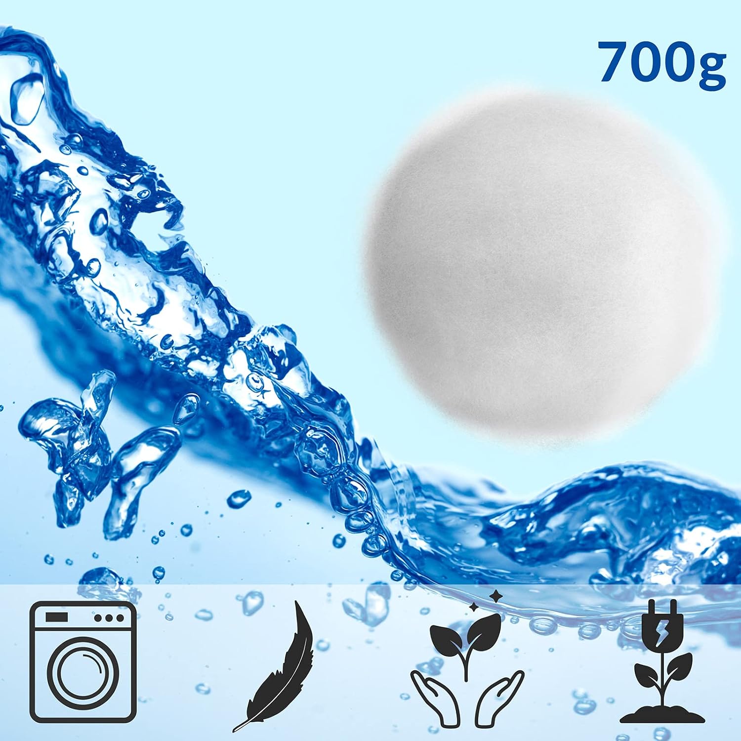 Monzana Filterbälle 700g ersetzen 25kg Filtersand für Pool Schwimmbad Aquarium Teich Sandfilteranlage Filterkugeln Filter Balls — Ansicht 2