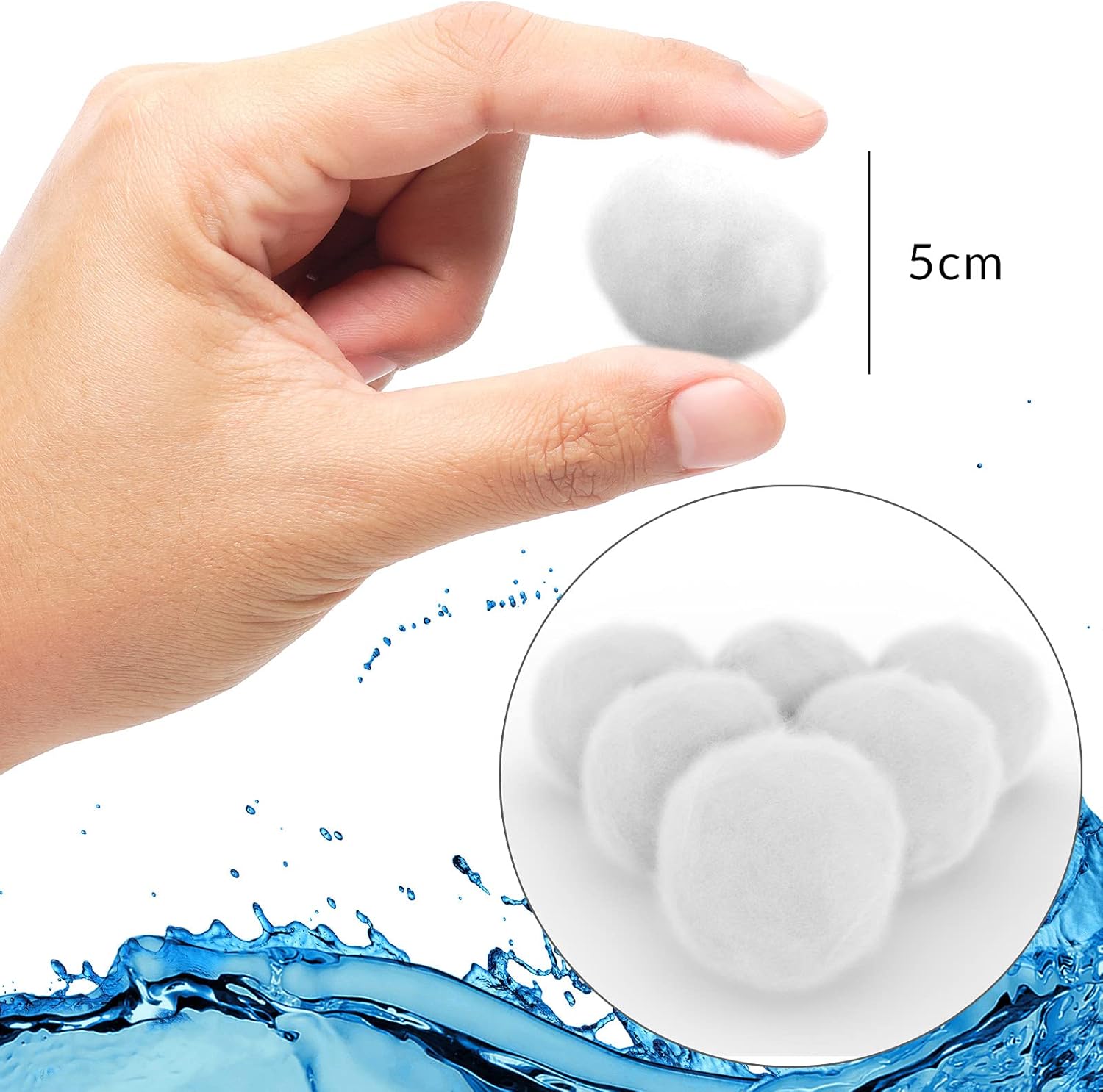 Monzana Filterbälle 700g ersetzen 25kg Filtersand für Pool Schwimmbad Aquarium Teich Sandfilteranlage Filterkugeln Filter Balls — Ansicht 6