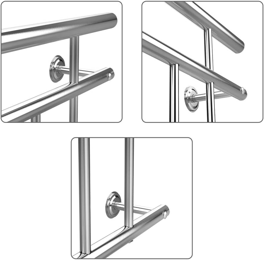 MONZANA® Französischer Balkon Edelstahl Pflegeleicht 90x100cm 7 Füllstäbe Balkongeländer Terrassengeländer Fensterschutz — Ansicht 4