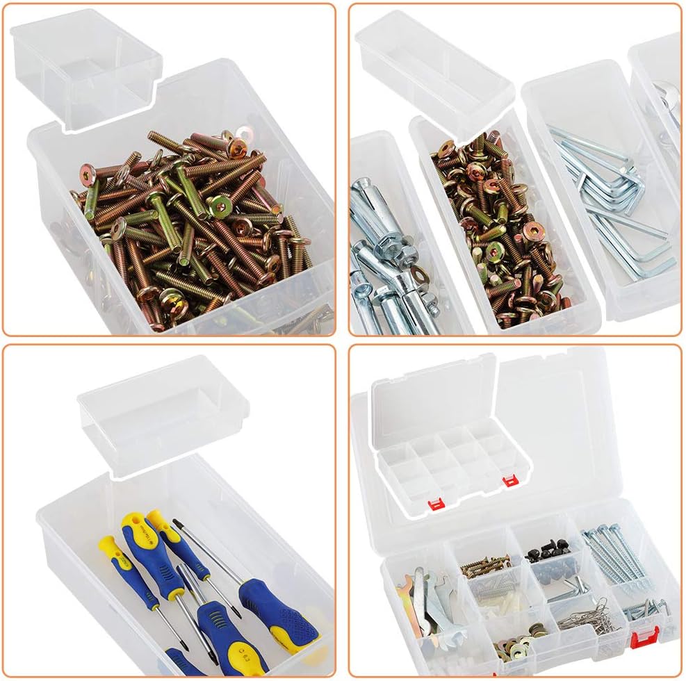 MONZANA® Kleinteilemagazin Sortimentskasten erweiterbar 72 Fächer Sortierbox für Kleinteile Aufbewahrungsbox Werkstatt — Ansicht 4