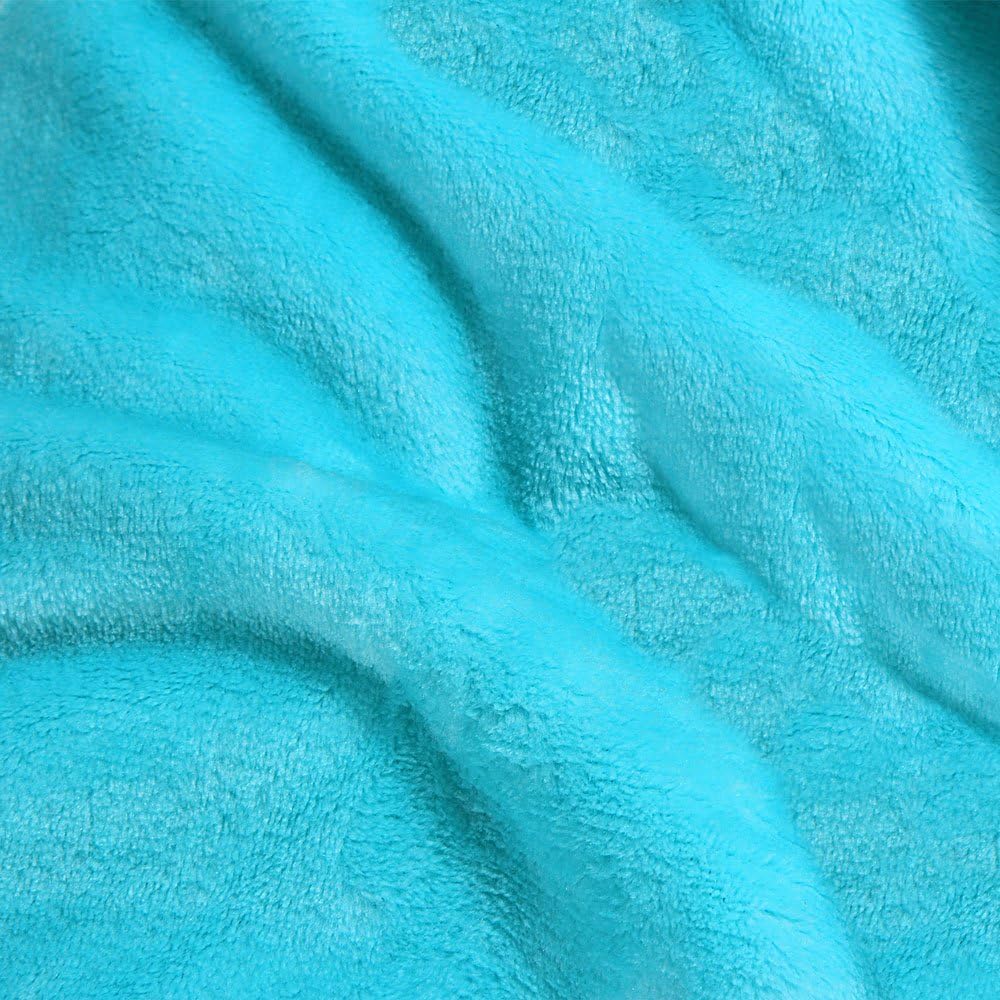 monzana® Kuscheldecke flauschig 150x200 cm extra weich & warm gemütliche Wohndecke Sofadecke Tagesdecke Fleece Blau — Ansicht 5
