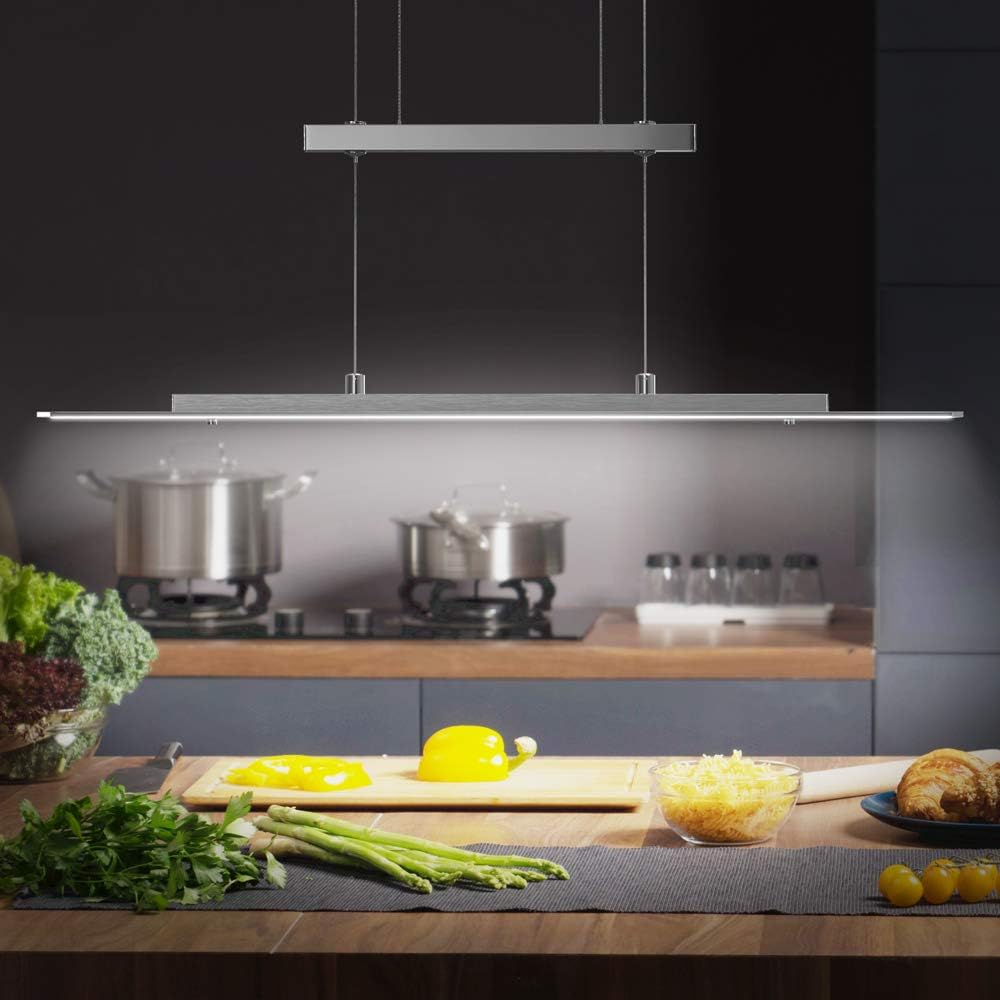 Monzana LED Pendelleuchte warmweiß stufenlos 20W 1600lm Deckenlampe Hängeleuchte Esstischleuchte Deckenleuchte Küche — Ansicht 3