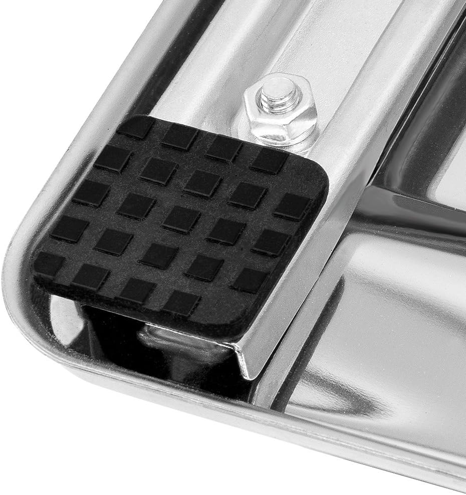 MONZANA® Manuelle Nudelmaschine Edelstahl 9 versch. Teigdicken 2 Teigwalzen Tischhalterung Kurbel Spaghetti Bandnudeln Lasagne Küche Pasta Silber — Ansicht 5