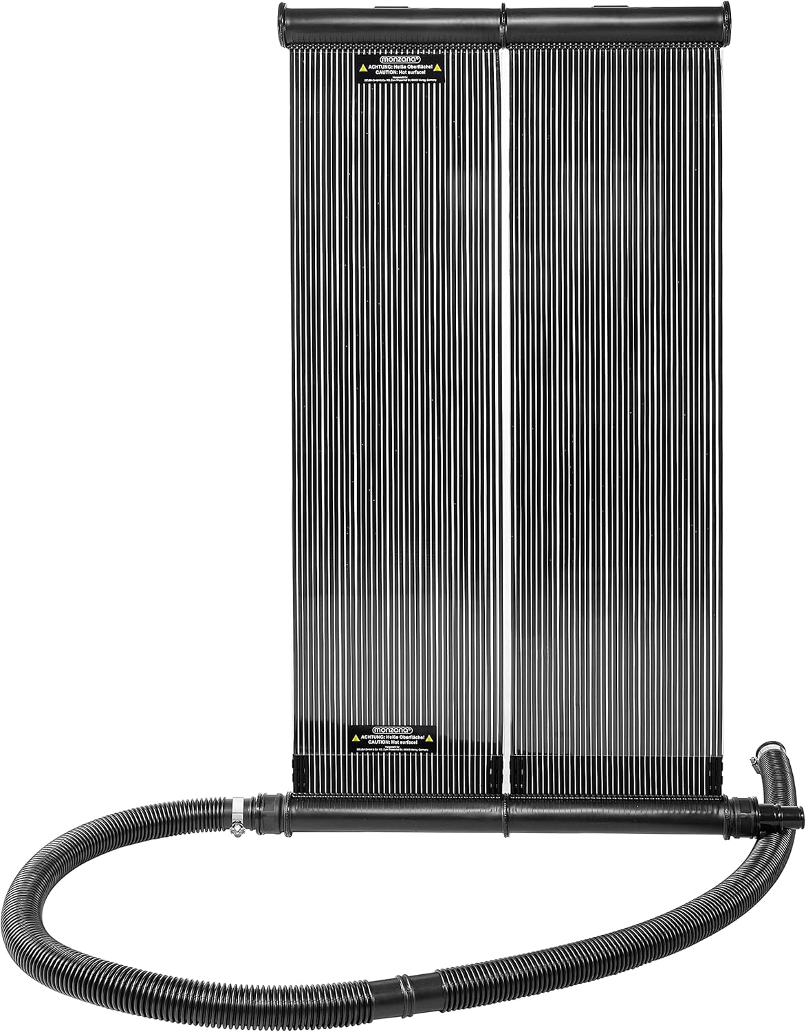 Monzana Pool Solarheizung mit Anschlüssen 38mm 116x66cm Höhenverstellbar Durchflussmenge 6200L/h Sonnenkollektor Heizung — Ansicht 4