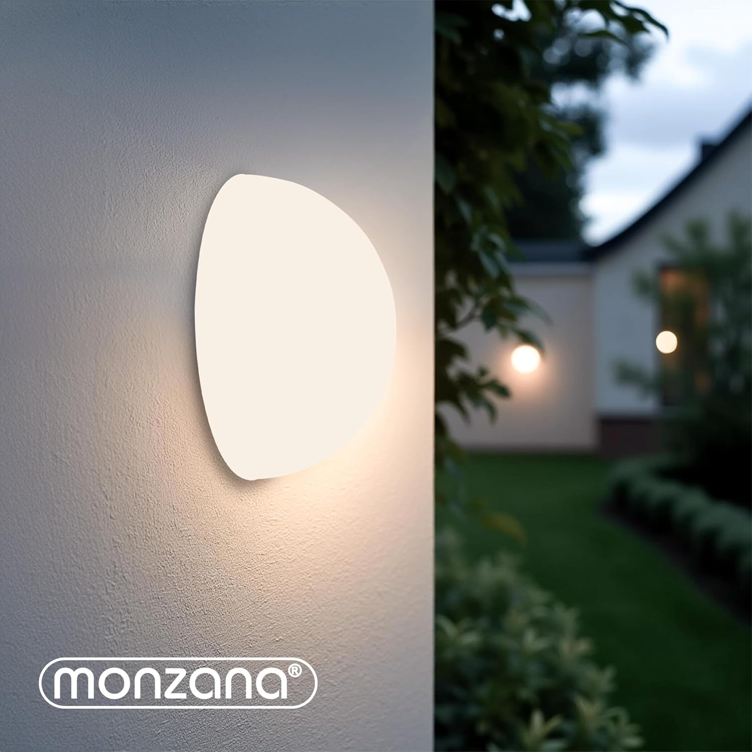 Monzana® Solarlampe für Außen 6er Set LED Wetterfest IP44 Dämmerungssensor Garten Außenleuchte Hängend Solar Kugel Weiß Wand Boden Lampe Balkon Deko — Ansicht 3