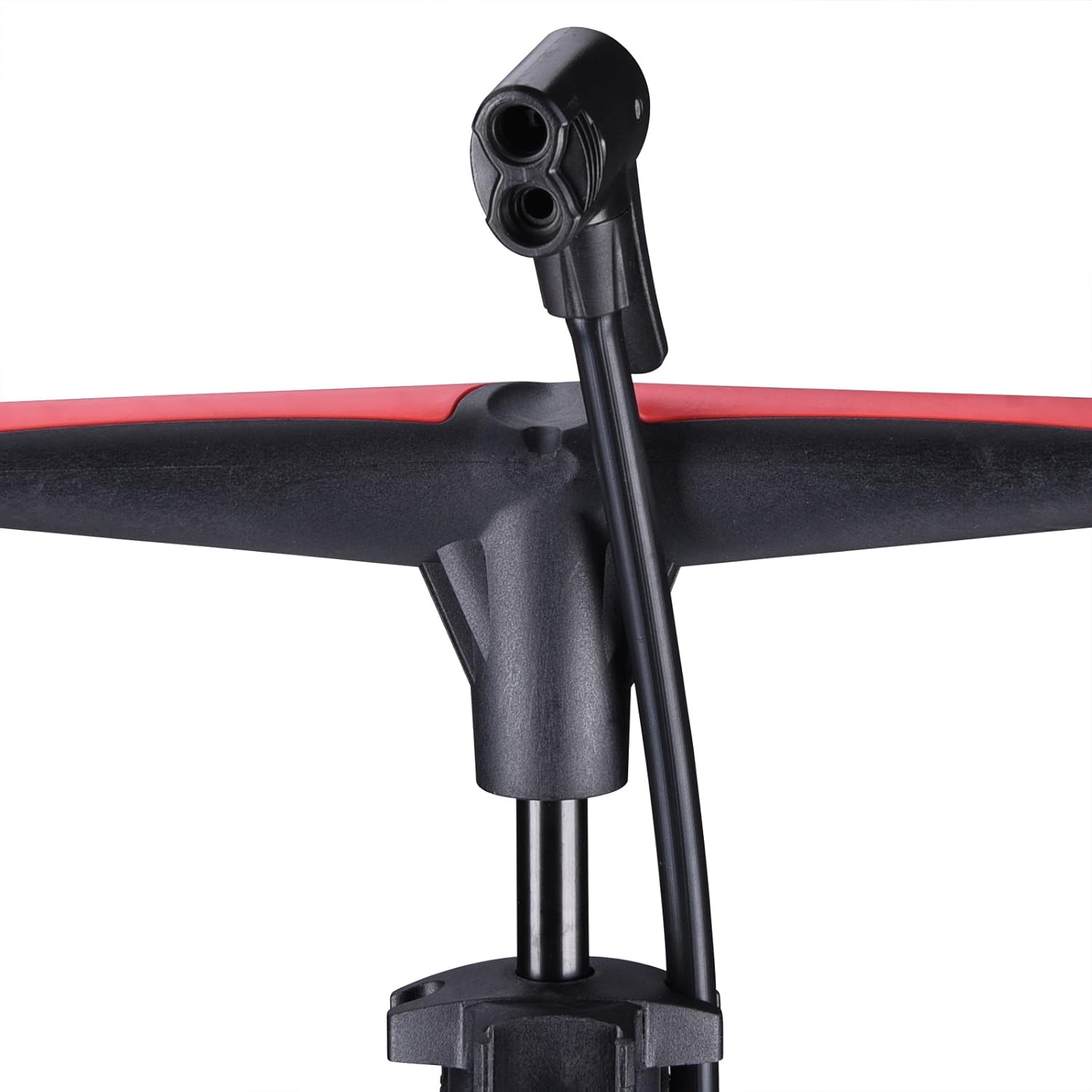 Monzana Standluftpumpe inkl 3 Zusatzadapter 100 cm Schlauch Luftpumpe bis 7 bar für Fahrrad Auto Luftmatratze Motorrad — Ansicht 5