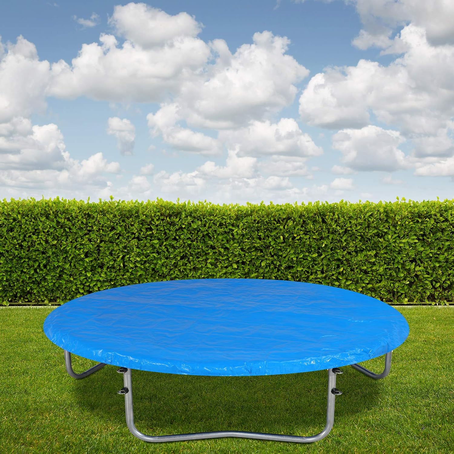Monzana Trampolin Abdeckung Ø 183/244/305/366/427 cm blau reißfest UV-beständig Wetterschutzplane Trampolinschutz Abdeckplane Regenabdeckung — Ansicht 2