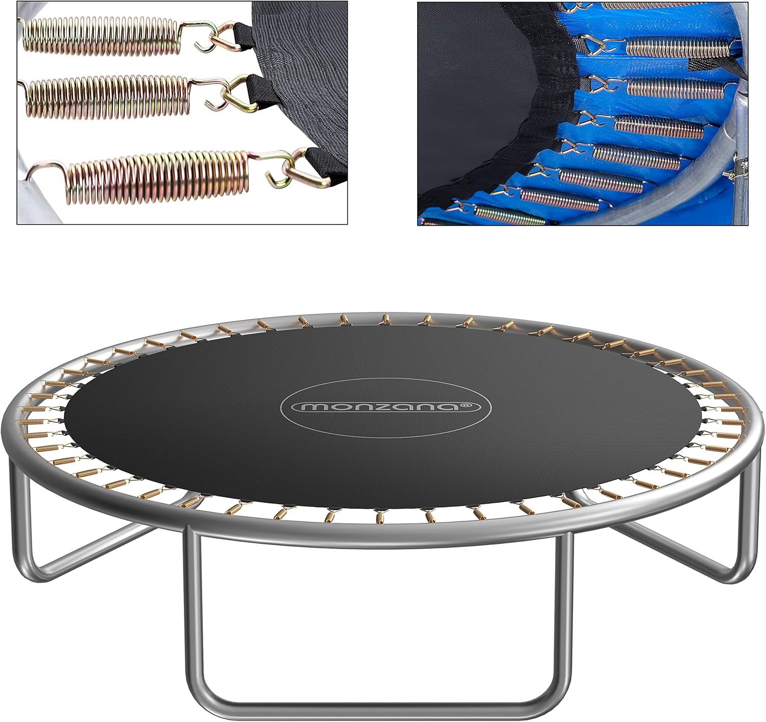 Monzana Trampolin Sprungtuch Ø 183/244/305/366/427 cm 30-96 Ösen 8-Fach vernäht UV-beständig 13,5-14 cm Feder 50-150 kg Garten Sprungmatte Ersatzteil — Ansicht 3
